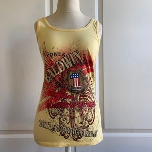 ☀️2 for 10 Baldwin 2017 motorcycle rally tee shirt